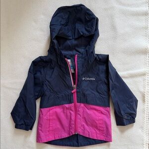 Columbia Dark Blue and Magenta Hooded Jacket